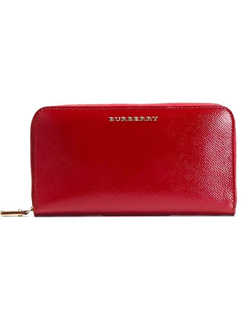 burberry london patent leather balmoral wallet|farfetch Burberry wallets.